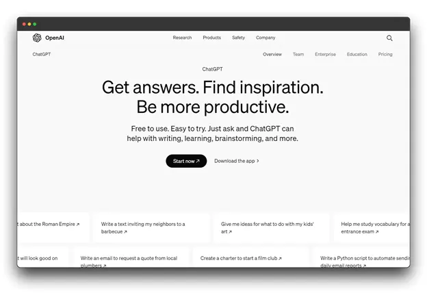 OpenAI's ChatGPT: Free AI Assistant for Writing, Learning, and More