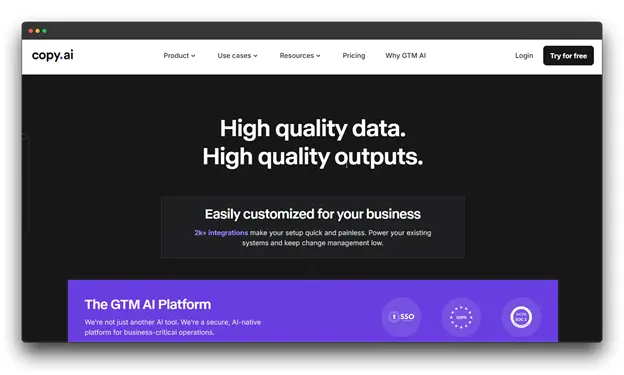 Copy.ai: AI-Powered Content Generation Platform with Easy Customization