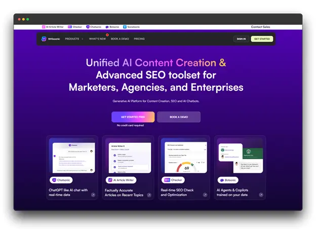Writesonic: All-in-One AI Platform for Content Creation and SEO